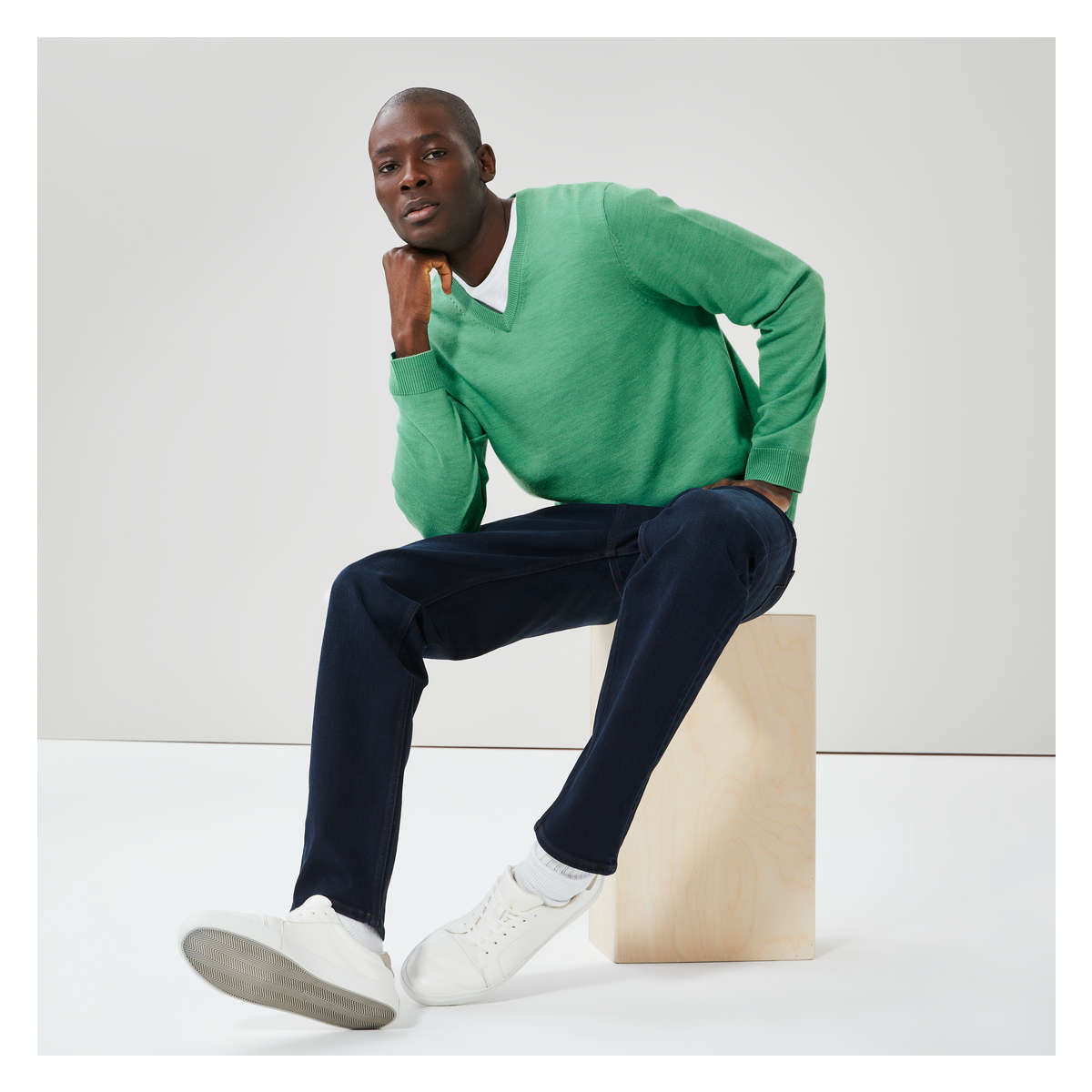 Green merino wool discount sweater